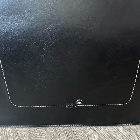 Montblanc Black Leather Briefcase - Picture 3 of 7